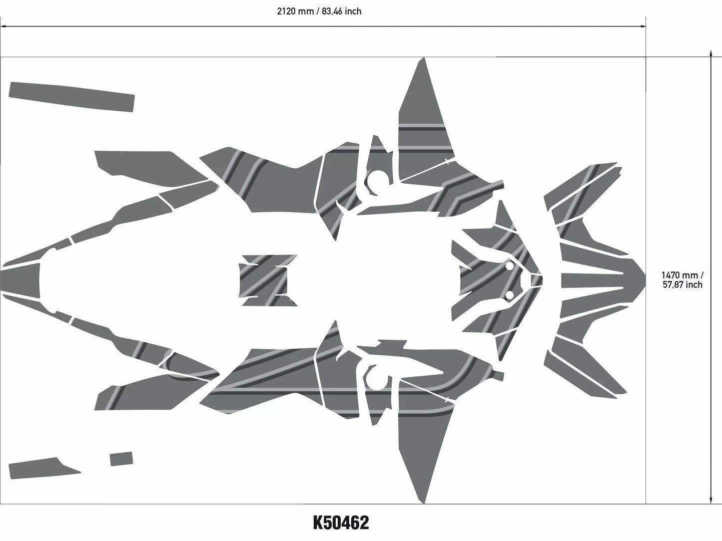 KIT ADESIVI GRAFICHE HONDA AFRICA TWIN CRF 1100 - GRAFICA KIRIAN MIRABET