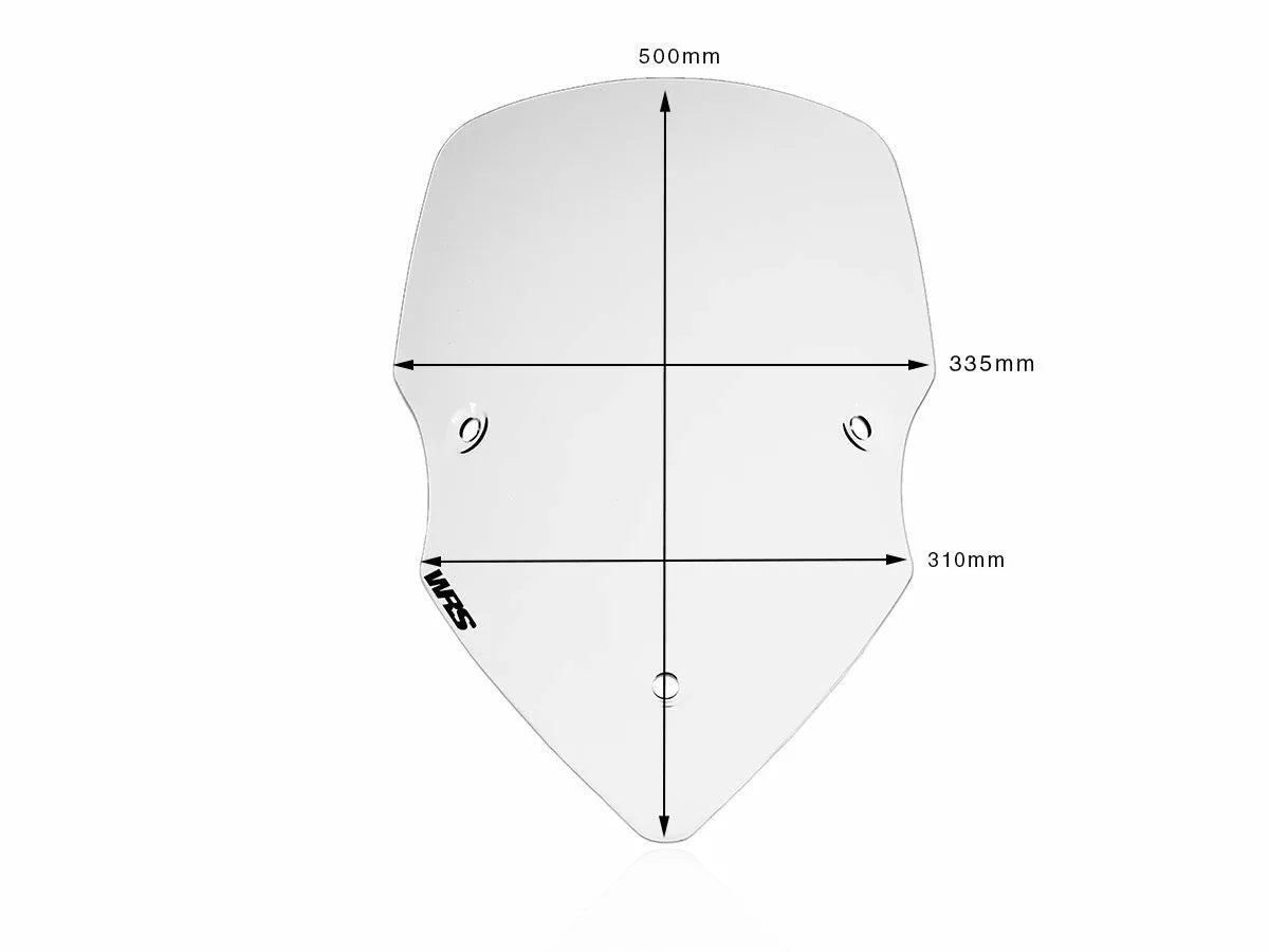 WRS - CUPOLINO INTERMEDIO TRASPARENTE WRS DUCATI MULTISTRADA V2 950 1200 1260 S 2015-2024