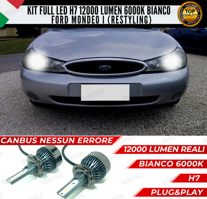 KIT FULL LED FORD MONDEO I RESTYLING ANABBAGLIANTI 6000K 12000LUMEN CANBUS