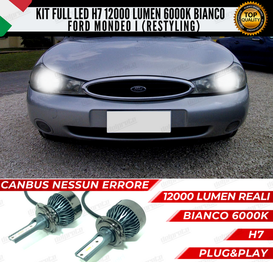 KIT FULL LED FORD MONDEO I RESTYLING ANABBAGLIANTI 6000K 12000LUMEN CANBUS