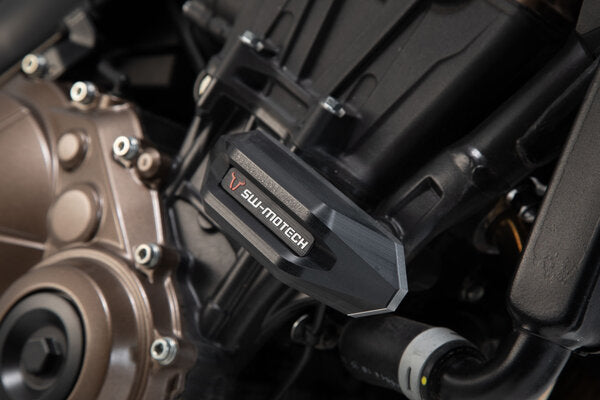 SW-MOTECH - KIT TAMPONI DI PROTEZIONE PER TELAIO NERO HONDA CB 650 R (18-23)