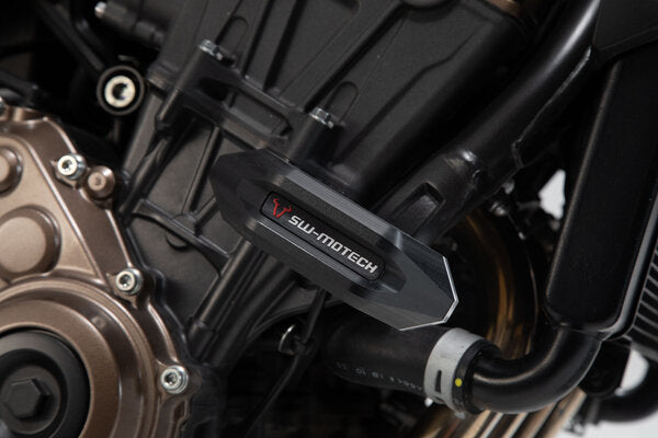 SW-MOTECH - KIT TAMPONI DI PROTEZIONE PER TELAIO NERO HONDA CB 650 R (18-23)