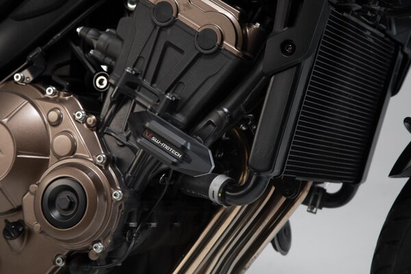 SW-MOTECH - KIT TAMPONI DI PROTEZIONE PER TELAIO NERO HONDA CB 650 R (18-23)