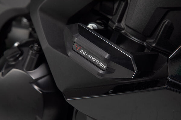 SW-MOTECH - KIT TAMPONI DI PROTEZIONE PER TELAIO NERO KAWASAKI NINJA 1000SX (19-24).