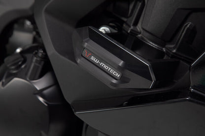 SW-MOTECH - KIT TAMPONI DI PROTEZIONE PER TELAIO NERO KAWASAKI NINJA 1000SX (19-24).